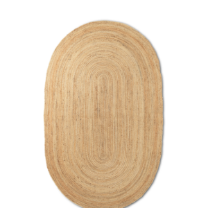 Tapis en jute nature - ovale (taille L)