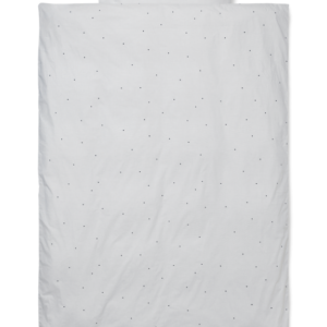 Literie adulte - Broderie à pois / Gris clair